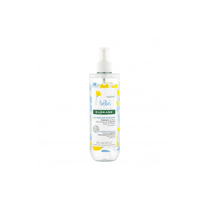 Klorane – Eau fraîche parfumée au Calendula apaisant – Bébé – Peau