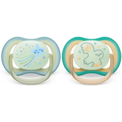 Avent Sucette Ultra Air Night Time 0-6m Scf376/18 Boy