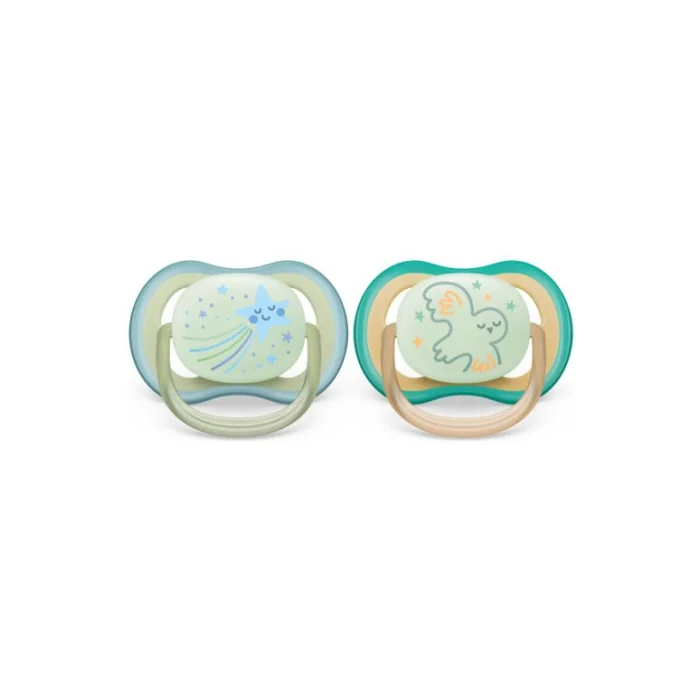Avent Sucette Ultra Air Night Time 0-6m Scf376/18 Boy