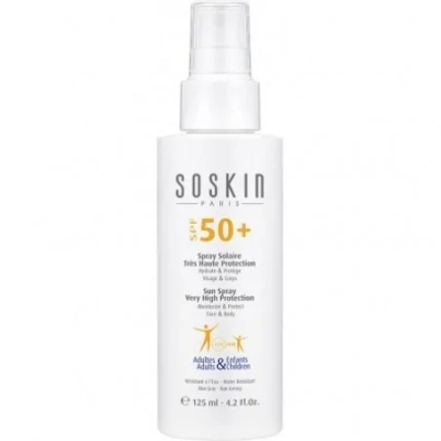 Soskin spray solaire très haute protection spf50+