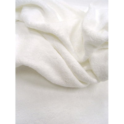 La petite étoile – Peignoir en velours à capuche (Blanc)