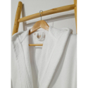La petite étoile – Peignoir en velours à capuche (Blanc)