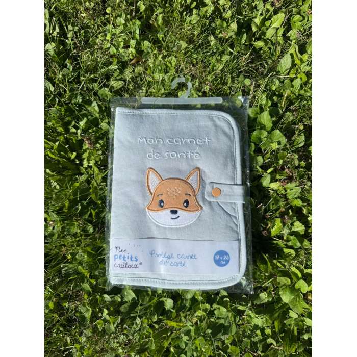 Mes petits cailloux – Protège carnet de santé Bleu