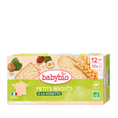 BABYBIO Petits Biscuits à la Noisette 160g Bio Biscuits Bébé Dès 10